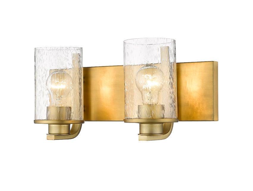 Steel with Seedy Glass Vanity Light - LV LIGHTING