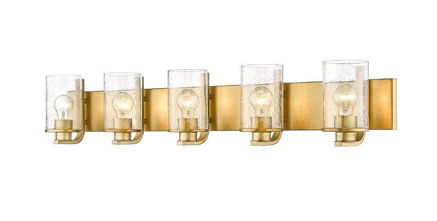 Steel with Seedy Glass Vanity Light - LV LIGHTING