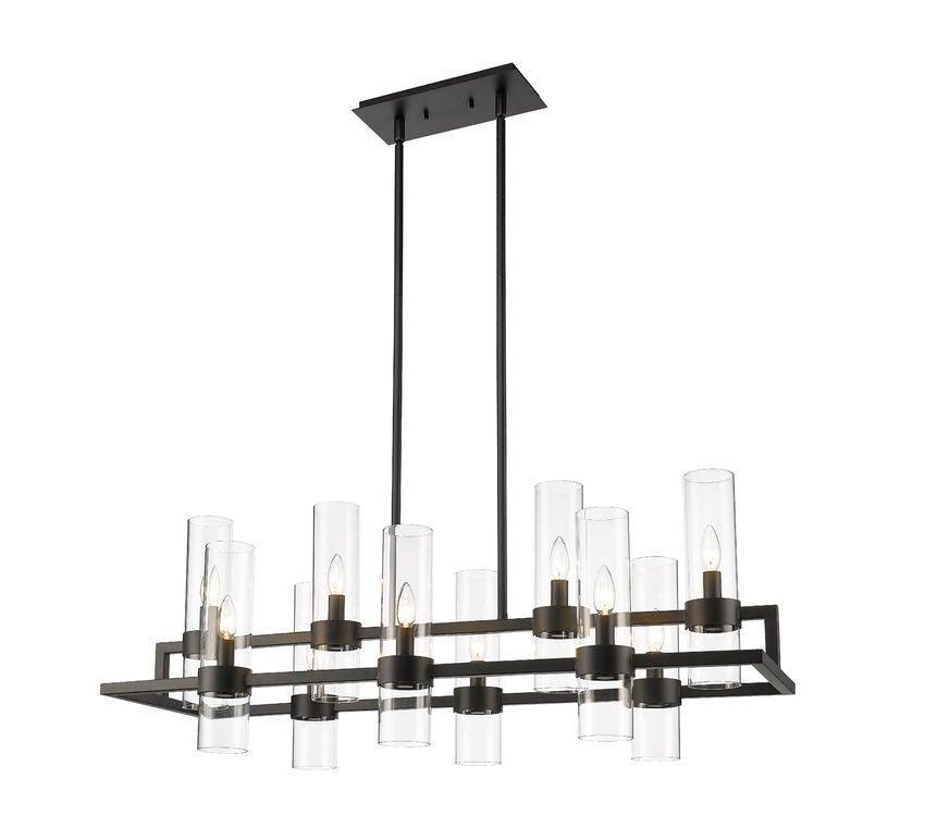 Steel Frame with Clear Glass Shade Pendant - LV LIGHTING