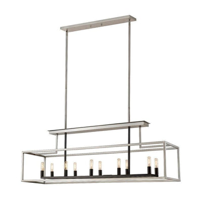 Steel Caged Frame 2 Tone Pendant - LV LIGHTING