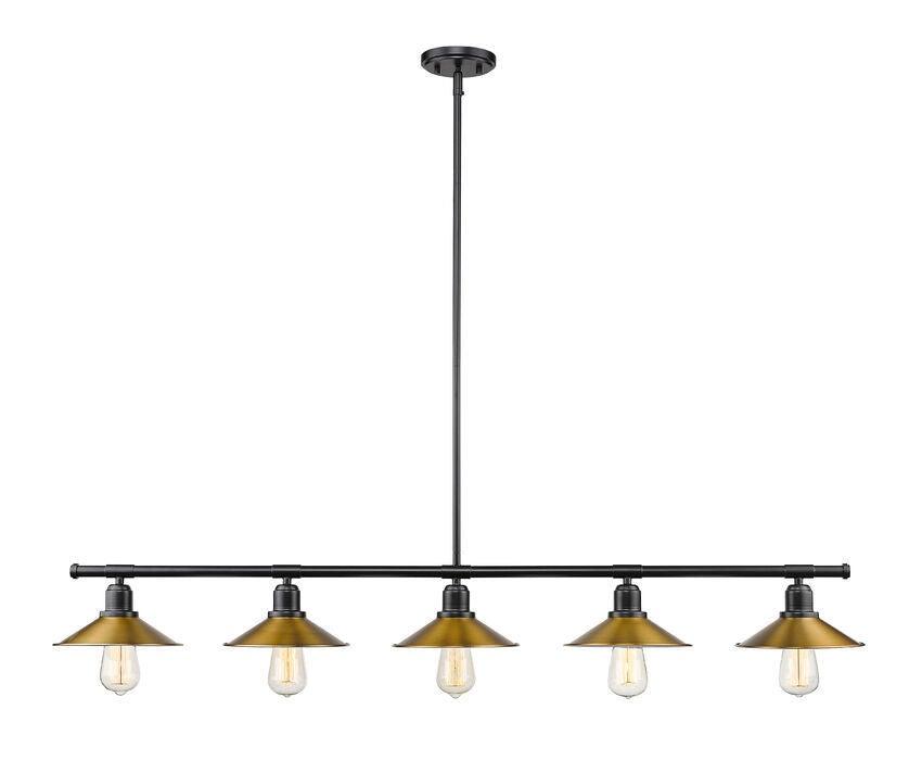 Steel with Antique Look Linear Pendant - LV LIGHTING