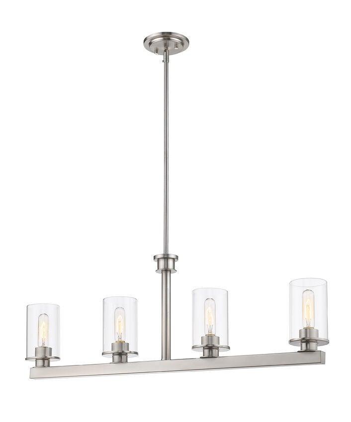 Steel with Clear Glass Shade - LV LIGHTING