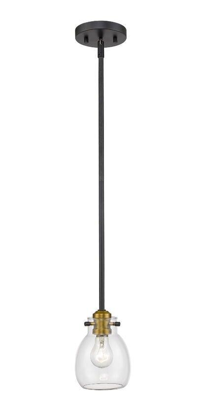 Matte Black with Clear Glass Shade Mini Pendant - LV LIGHTING