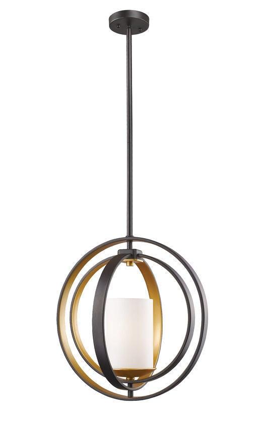 Multi Layered Round Arms with Matte Opal Glass Shade Mini Pendant - LV LIGHTING