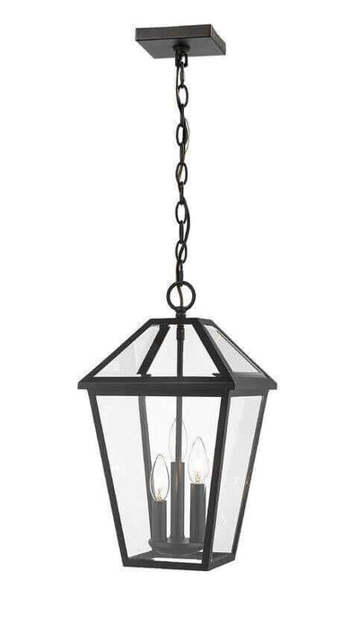 Aluminum with Glass Shade Outdoor Pendant - LV LIGHTING