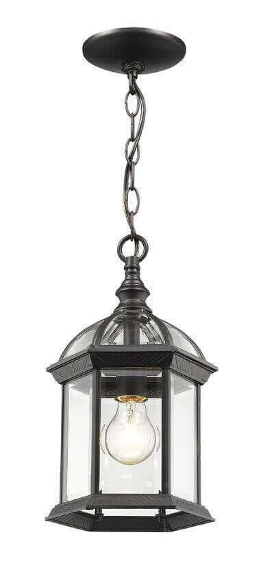 Aluminium with Clear Glass Panel Outdoor Pendant - LV LIGHTING
