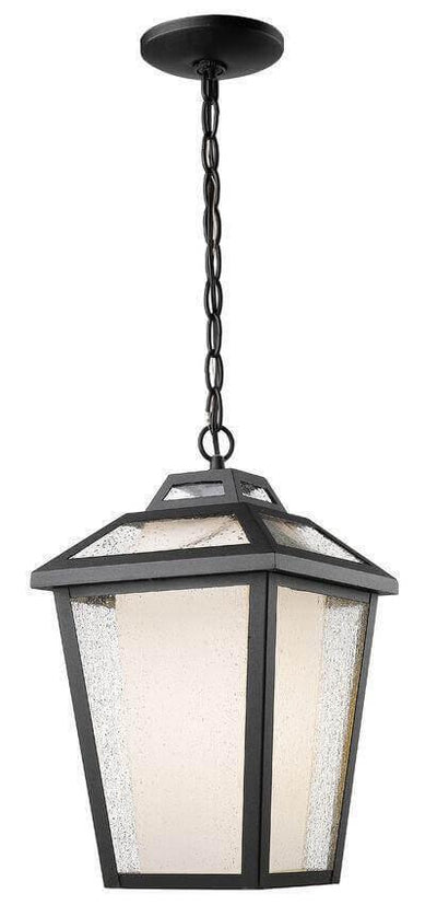 Aluminum Frame with Double Glass Shade Outdoor Pendant - LV LIGHTING