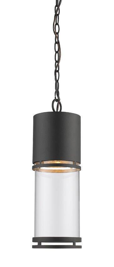 LED Aluminum With Cylindrical Glass Shade Outdoor Pendant - LV LIGHTING
