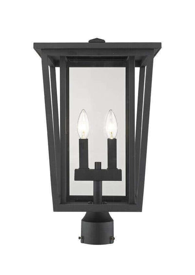 Aluminum with Double Frame Outdoor Post Light - LV LIGHTING