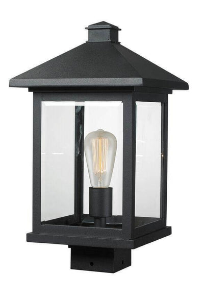 Aluminum with Glass Shade Traditional Style Outdoor Post Light - LV LIGHTING