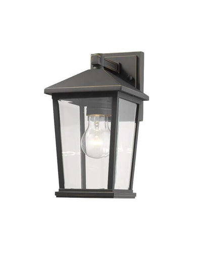 Aluminum with Clear Glass Shade Village Style Outdoor Wall Light - LV LIGHTING