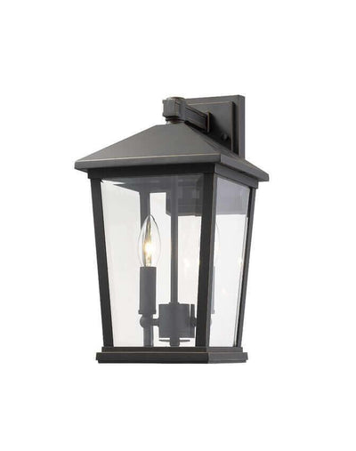 Aluminum with Clear Glass Shade Village Style Outdoor Wall Light - LV LIGHTING