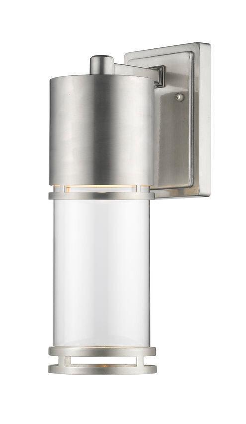 LED Aluminum with Cylindrical Clear Glass Shade Outdoor Wall Light - LV LIGHTING