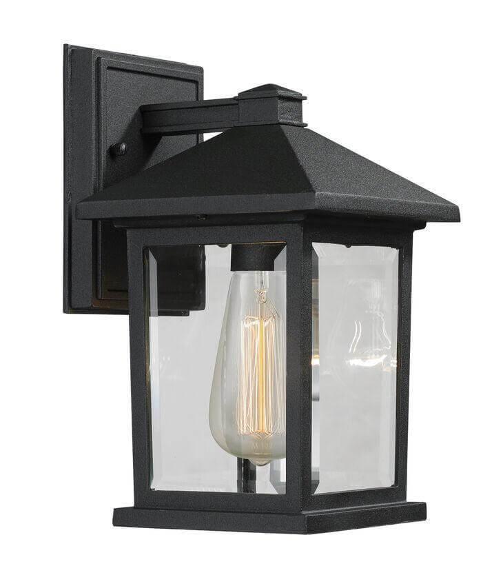 Aluminum with Glass Shade Outdoor Wall Light - LV LIGHTING