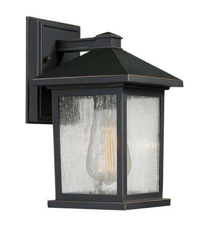 Aluminum with Glass Shade Outdoor Wall Light - LV LIGHTING