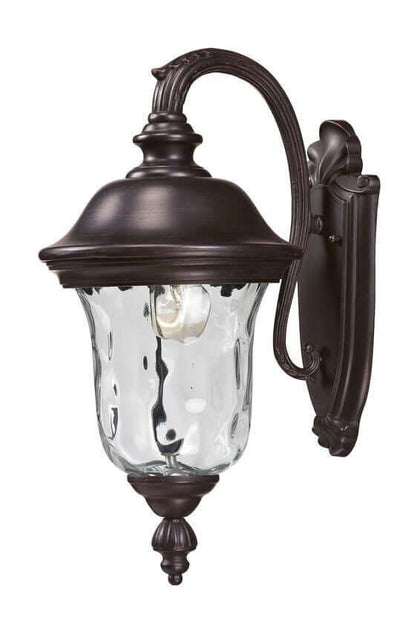 Aluminum Clear Waterglass Traditional Outdoor Wall Light - LV LIGHTING