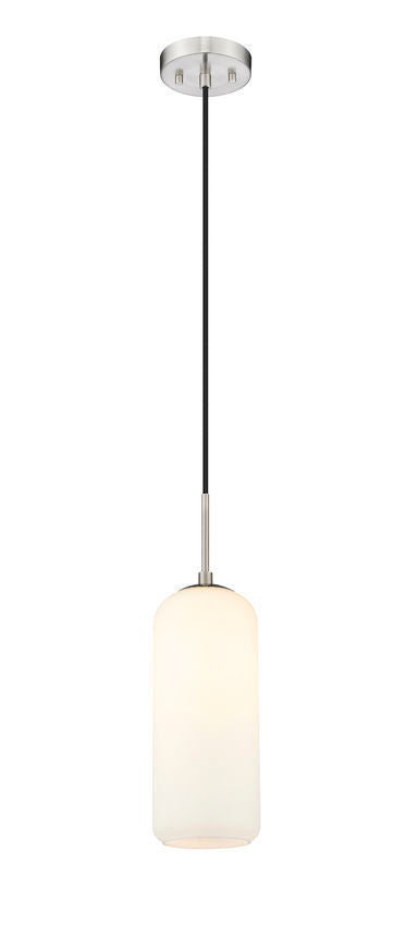 Steel with Matte Opal Glass Shade Pendant - LV LIGHTING