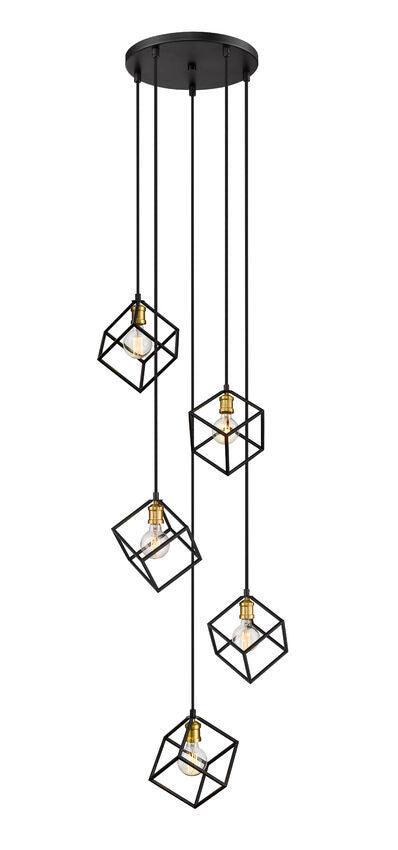 Square Caged Multiple Pendant - LV LIGHTING