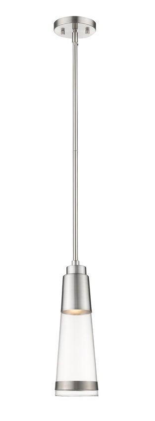 LED Steel with Clear Glass Shade Pendant - LV LIGHTING