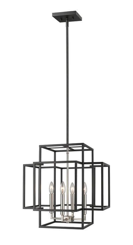 Steel Boxy Frame Caged with Multiple Light Pendant - LV LIGHTING