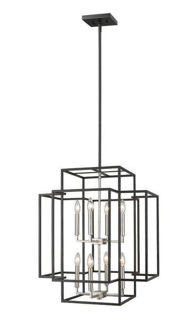 Steel Boxy Frame Caged with Multiple Light Pendant - LV LIGHTING