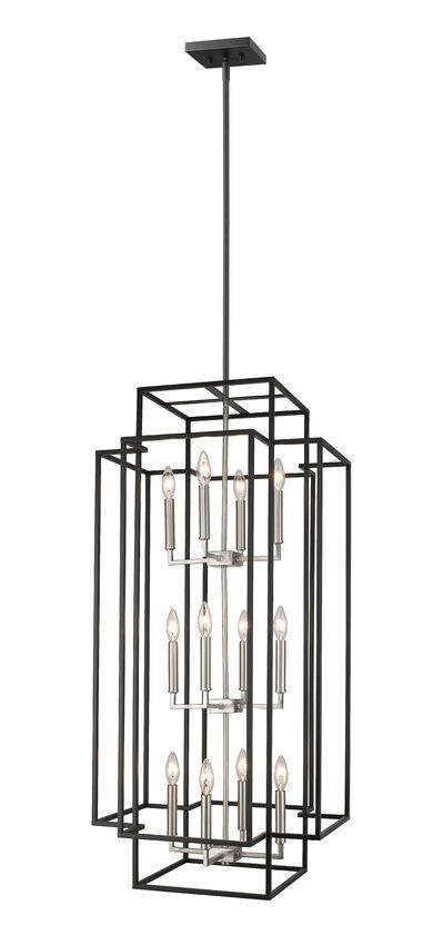 Steel Boxy Frame Caged with Multiple Light Pendant - LV LIGHTING