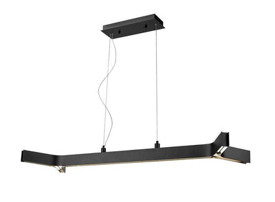 LED Matte Black Linear Design Pendant - LV LIGHTING