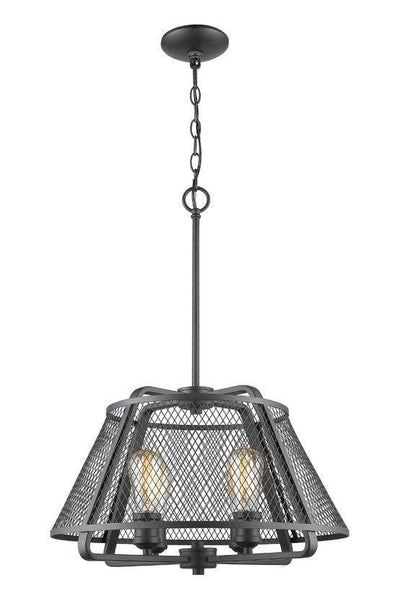 Steel with Mesh Basket Shade Pendant - LV LIGHTING