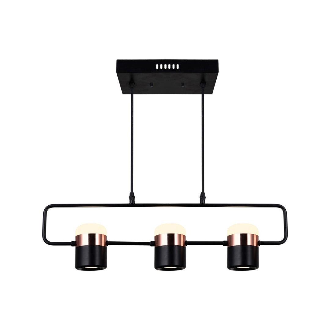 LED Black Multi Point Linear Pendant - LV LIGHTING