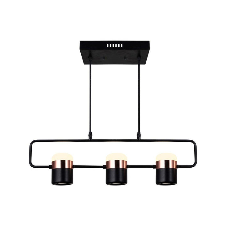 LED Black Multi Point Linear Pendant - LV LIGHTING