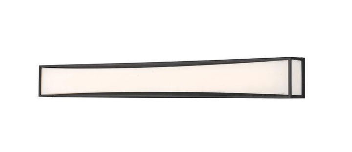 Steel with Frosted White Glass Shade Boxed Vanity Light - LV LIGHTING