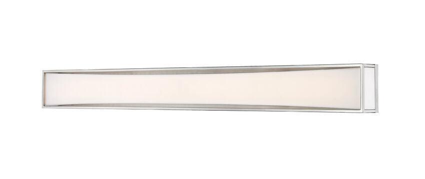 Steel with Frosted White Glass Shade Boxed Vanity Light - LV LIGHTING