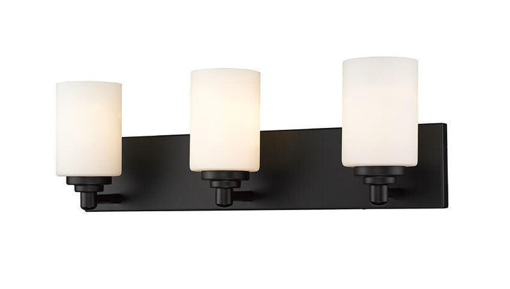 Steel with Frosted Glass Shade Vanity Light - LV LIGHTING