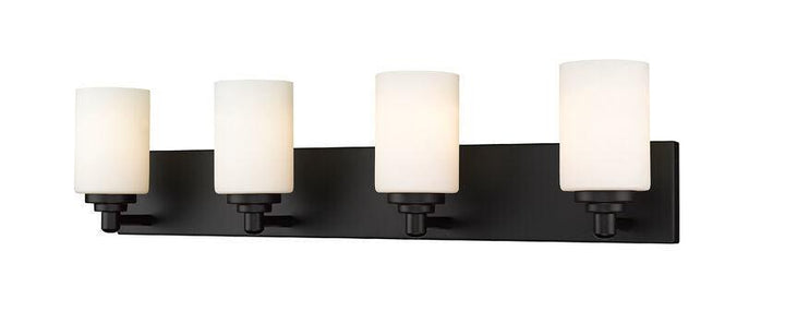 Steel with Frosted Glass Shade Vanity Light - LV LIGHTING
