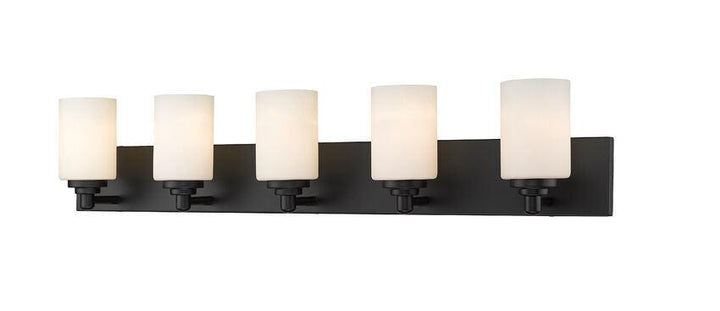 Steel with Frosted Glass Shade Vanity Light - LV LIGHTING