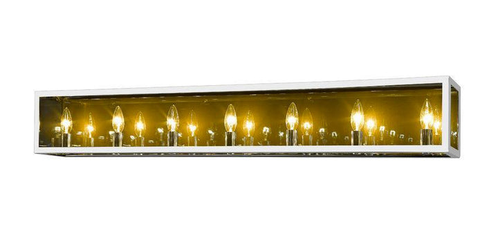 Steel Multiple Light Caged with Smoke Shade Vanity Light - LV LIGHTING