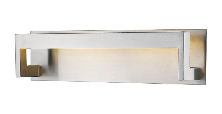 LED Steel with Frosted Diffuser Vanity Light - LV LIGHTING
