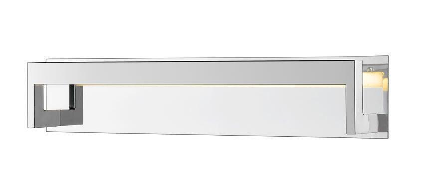 LED Steel with Frosted Diffuser Vanity Light - LV LIGHTING