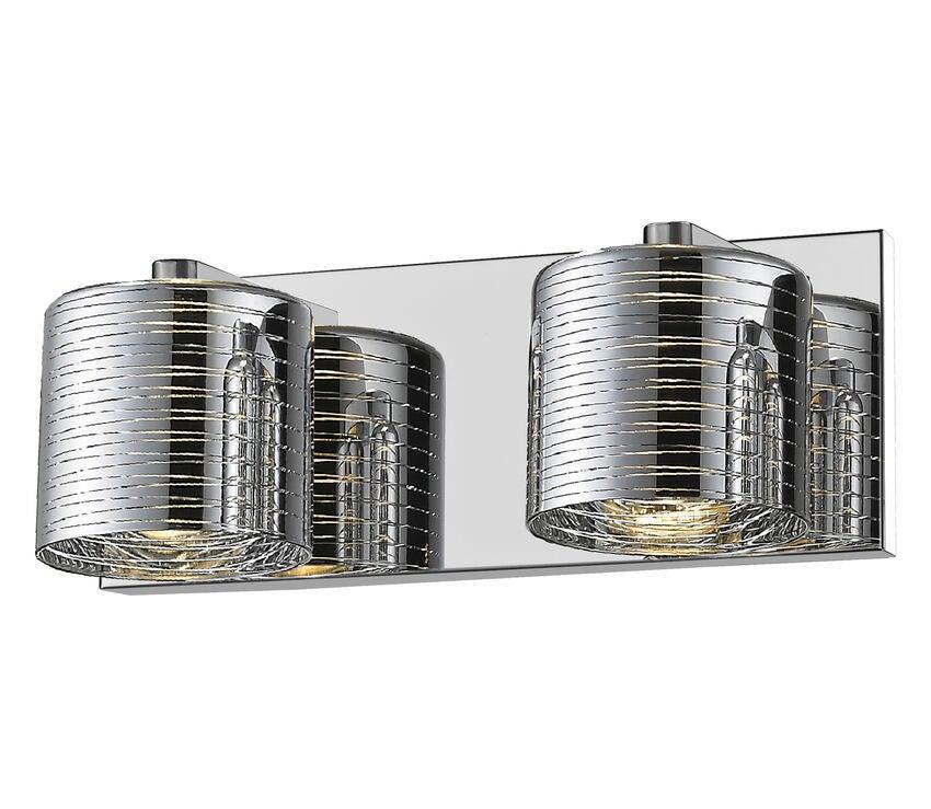 Dynamic Chrome with Crystal Vanity Light - LV LIGHTING
