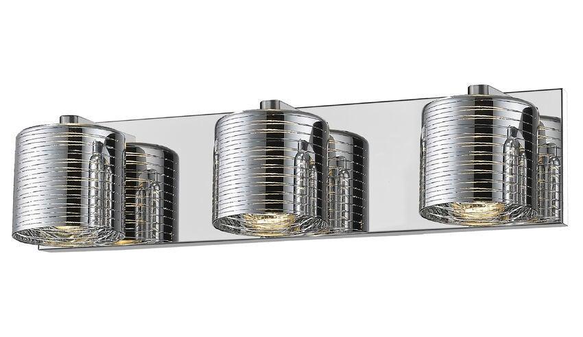 Dynamic Chrome with Crystal Vanity Light - LV LIGHTING