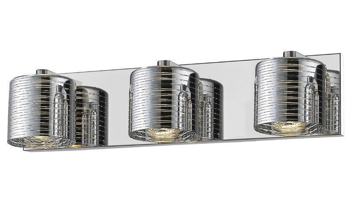Dynamic Chrome with Crystal Vanity Light - LV LIGHTING