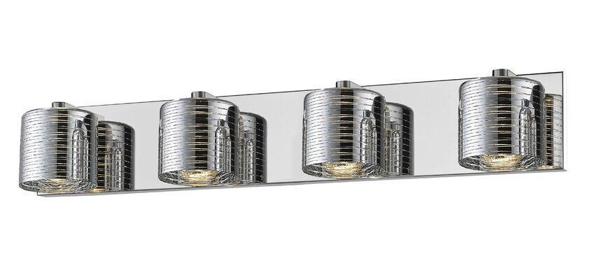 Dynamic Chrome with Crystal Vanity Light - LV LIGHTING