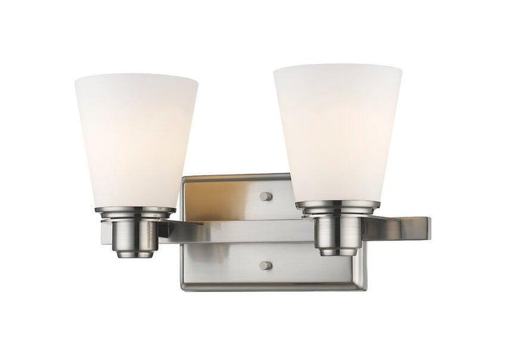 Chrome with Matte Opal Glass Shade Vanity Light - LV LIGHTING