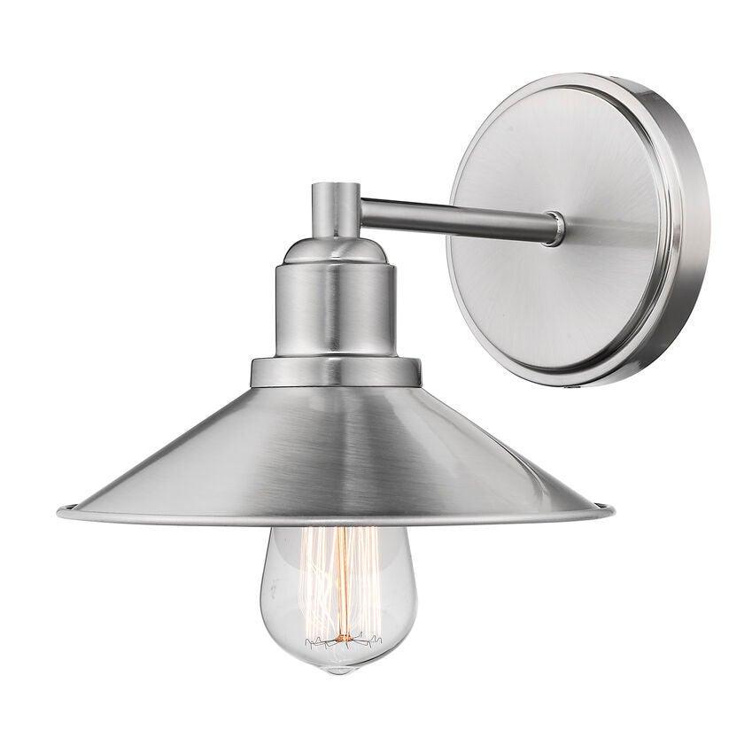 Steel with Disk Shade Vanity Light - LV LIGHTING