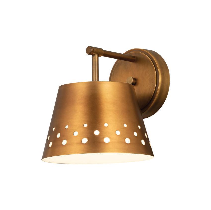 Steel with Dotted Shade Wall Sconce - LV LIGHTING