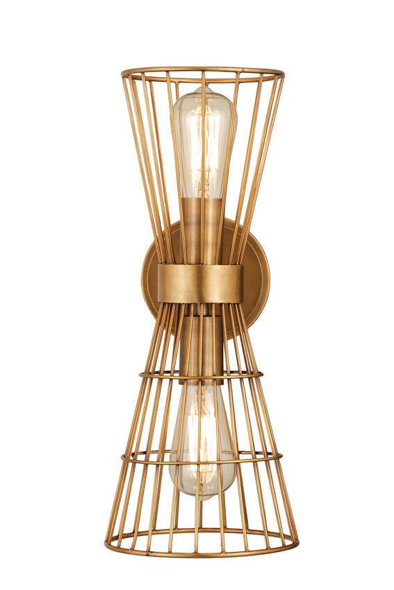 Iron Caged Ribbon Style Wall Sconce - LV LIGHTING