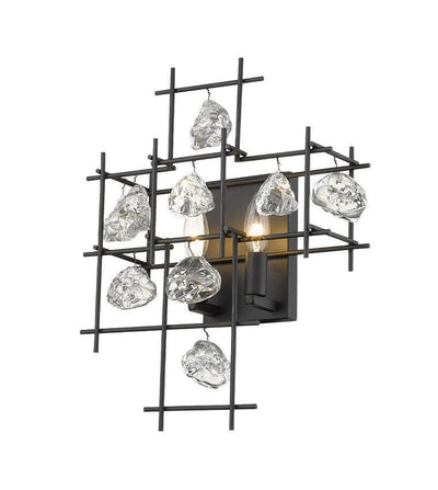 Steel with Array Linear Accents Wall Sconce - LV LIGHTING