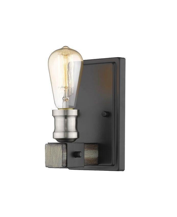 Steel with Single Light Industrial Style Wall Sconce - LV LIGHTING