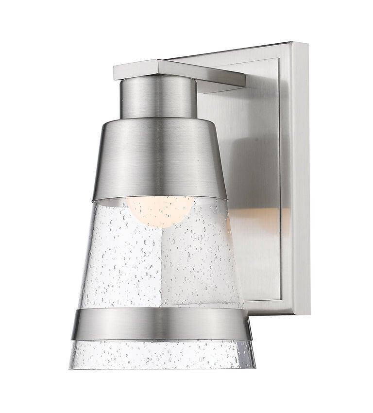 LED Steel with Conical Glass Shade Wall Sconce - LV LIGHTING