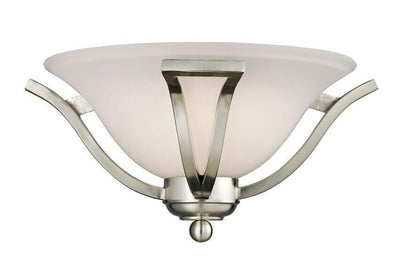 Steel with Matte Opal Glass Shade Single Light Wall Sconce - LV LIGHTING